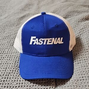Fastenal Blue and White Trucker Hat